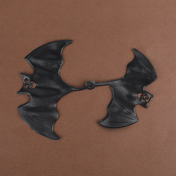 Double Bat Plastic Embellishment – Halloween Flatback Decoration for DIY Floral Crafts & Seasonal Displays
