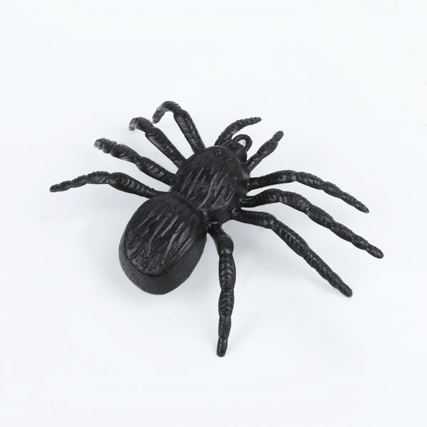 Realistic Black Spider Decoration – Plastic Halloween Prop for DIY Craft & Event Display